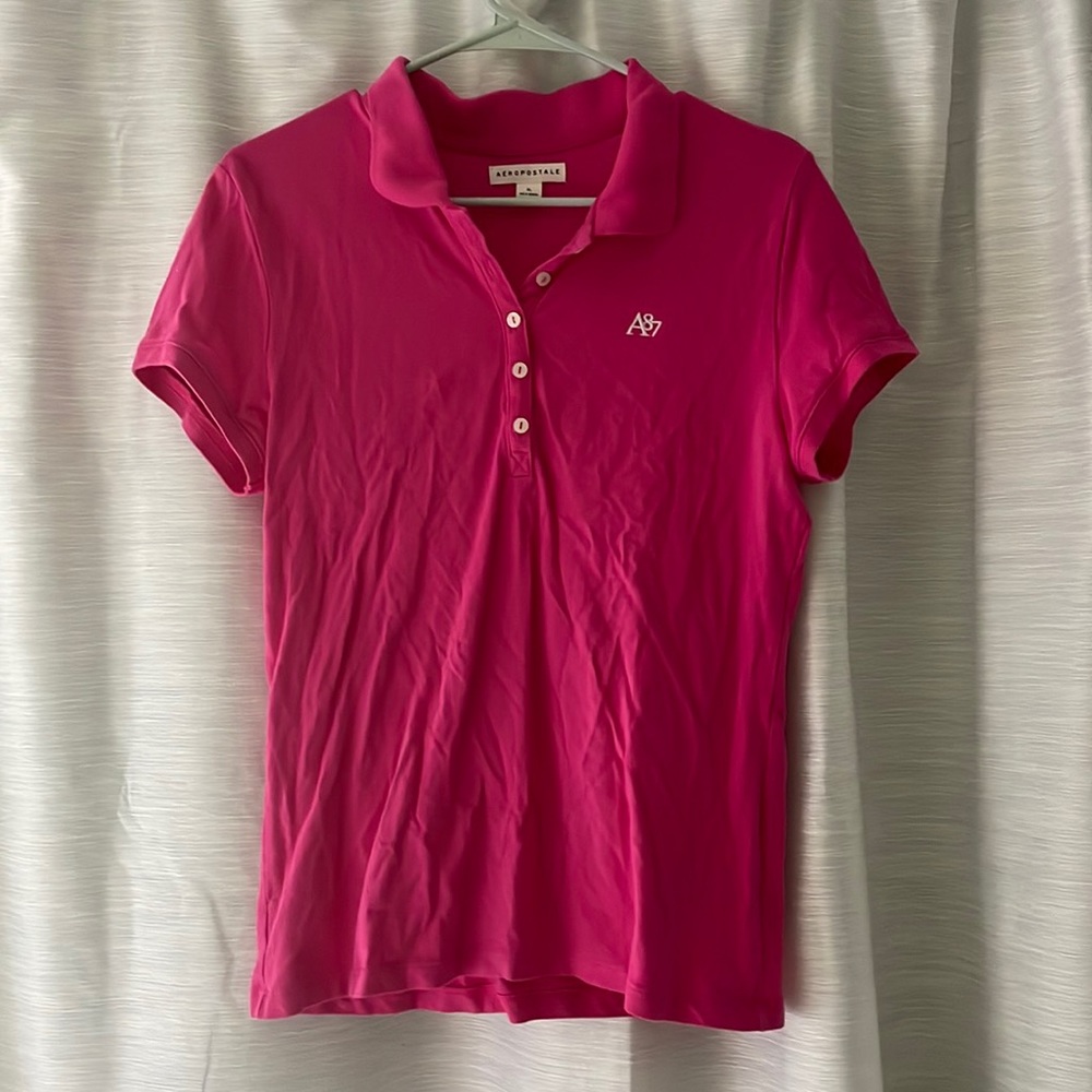 Pink Aeropostale shirt.